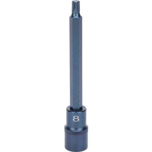 Socket Bit Alloy Steel Blueing 12-Point High Hardness 1/2 Drive Port Screwdriver Bit Tool