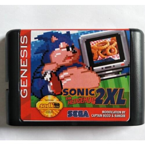 Soniced 2XL 16 Bit MD Game Card For Sega Mega Drive & Genesis