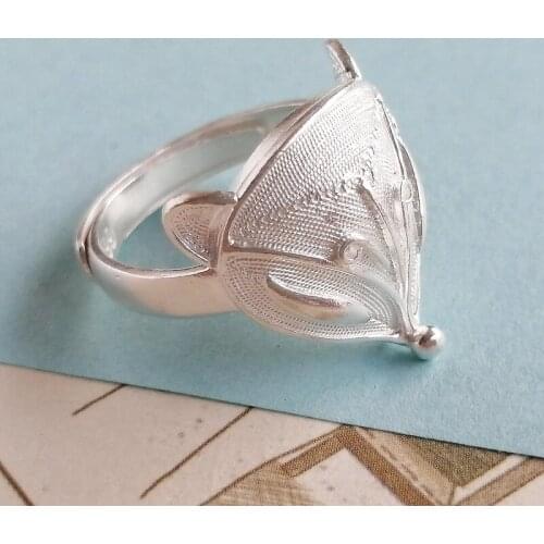 Fox Big 999 Sterling Silver Men Ring Finger Adjustable Punk Rings For Women Steampunk Luxury Jewelry Boho Handmade Unisex Ethnic