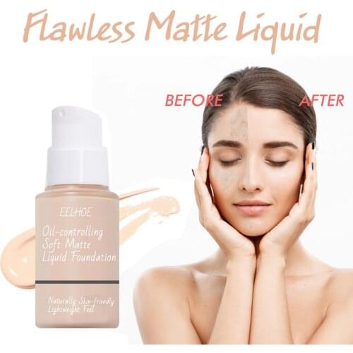 Concealer liquid foundation lasts long-term moisturizing control oil concealer invisible pores makeup foundation cosmetics