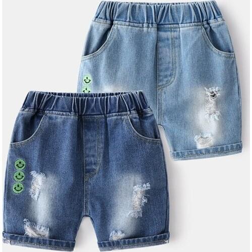 Summer Kids Baby Girls Shorts Boys Jeans Short Pants Toddler Ripped Pants for Baby Boys Shorts Cotton Girls Denim Shorts 2-6Y