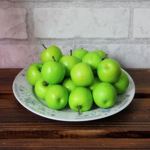 10Pcs Mini Simulation Super Small Apples Foam Plastic Fake Artificial Fruit Model Home Party Kitchen Wedding Decoration