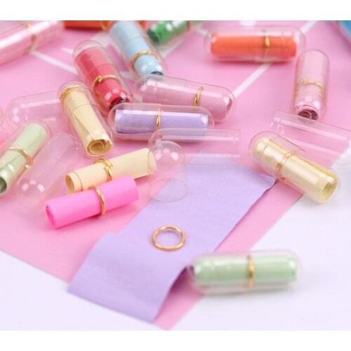 50PC Mini Expression Message Capsule Party Favors Kids Baby Shower Birthday Gift Girlfriend Boyfriend Surprised Wedding Supplies