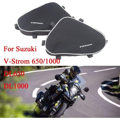 Motorcycle Frame Crash Bars Waterproof Bag Repair Tool Placement Bag For Suzuki V-Strom 650 DL650 DL1000 For Givi For Kappa