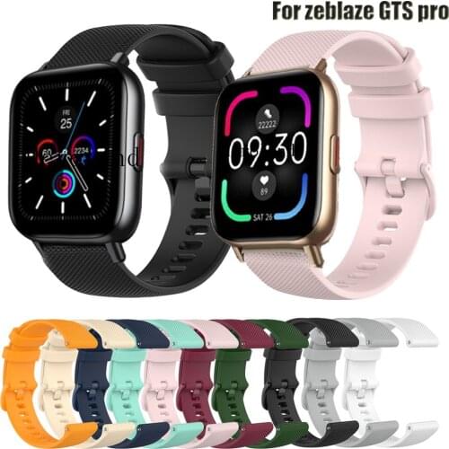 HeroIand WatchStrap For Zeblaze GTS Pro / Amazfit GTS GTR 2 Smartwatch band Silicone Wristbands For Huami Zepp E Z Bracelet Belt