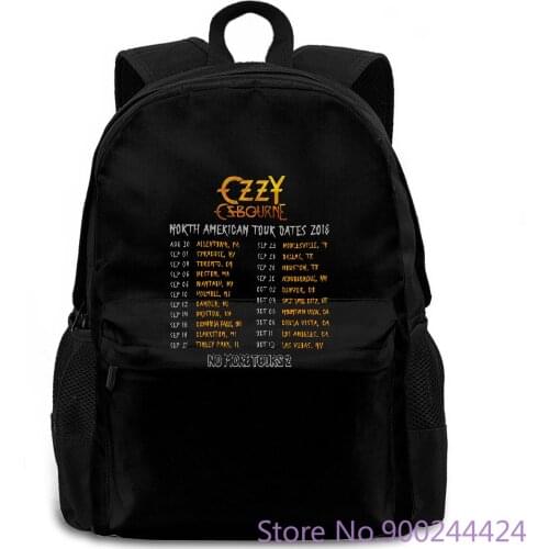 Ozzy Osbourne No More Tours North American to women men backpack laptop travel school adult student