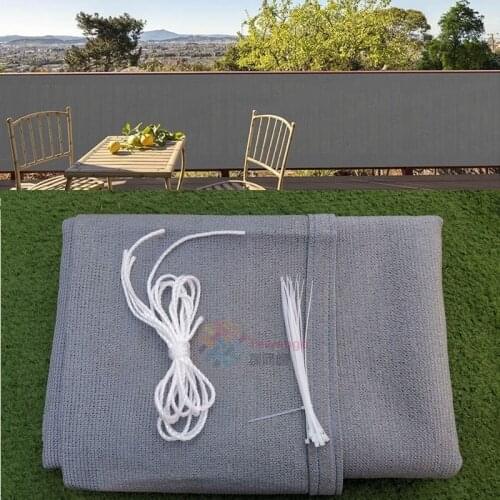 Three Types Quality Gray Yellow Anti-UV Sunshade Net Customized Home Garden Veranda Protective Fence Balcony Sunscreen Nettings