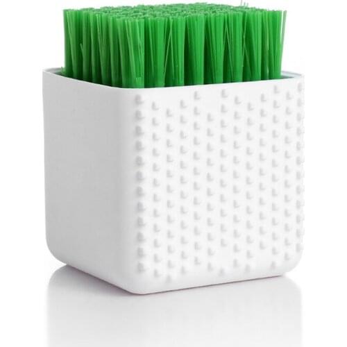 Potted Shaped Silicone Laundry Brush Soft Bristle Shoes Clothes Scrub Brushes, Household Cleaning Board Brush Laundry Supplies