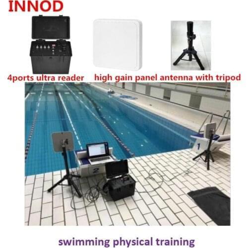 Swimming timing systems rfid uhf ultra reader with software waterproof sports race timing system for swimming train