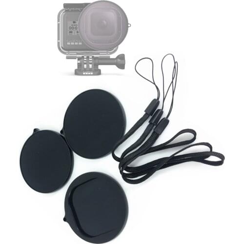 Glass ND8 + ND16 + ND32 Lens Filter Cap Kit for Original Waterproof Housing Case of GoPro Hero8 Hero 8 Black Sport Action Camera