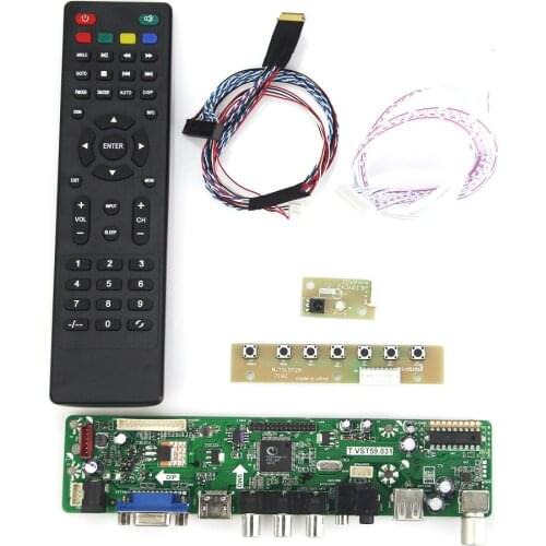 T.VST59.03 For LP125WH2(SL)(B3) LCD/LED Controller Driver Board (TV+HDMI+VGA+CVBS+USB) LVDS Reuse Laptop 1366x768 Russian