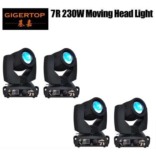 TIPTOP 4XLOT Moving Head Stage Light Sharpy 7R 230W AC110-240V Beam Light For Disco Bar Club Concert Dancing Hall KTV Night Club