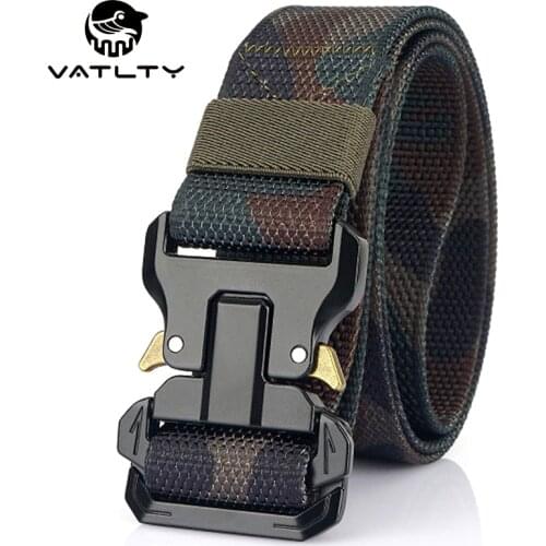 2021 Military Tactical Belt For Men 1200D Soft Real Nylon Hard Alloy Quick Release Buckle Outdoor Sports Belt Tactical Equipment