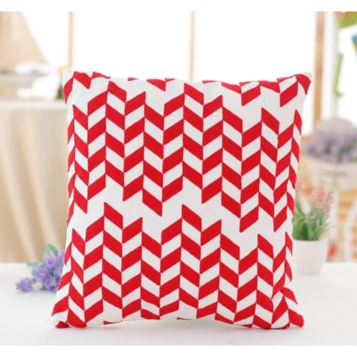 Nordic style knitting stuffed back cushion embroidered cushions，geometric patterned pillows birthday or Christmas gifts