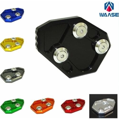 Waase For BMW S1000RR HP4 2009 2010 2011 2012 2013 2014 Kickstand Foot Side Stand Extension Pad Support Plate