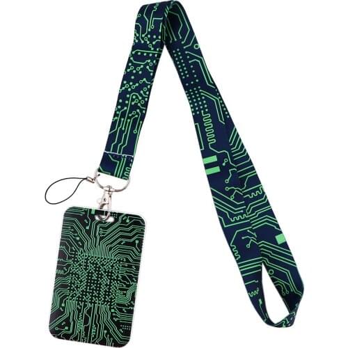 YA215 Motherboard Keychain Lanyard For Keys Mobile Phone Hang Rope Keycord USB ID Card Badge Holder Keychain DIY Lanyards