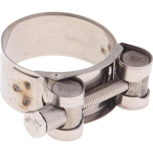 2pcs Motorbike Exhaust Clamp Clip Muffler Silencer Clamps 36-39mm & 40-43mm