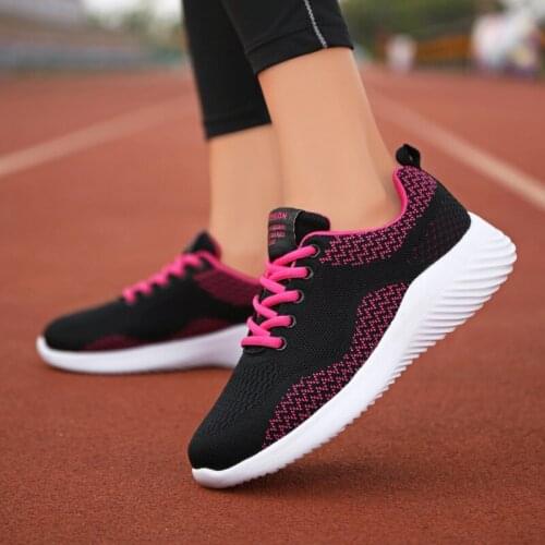 Women Big Size 41 Walking Shoes Air Mesh Casual Sneakers Outdoor Chunky Sneakers Jogging Sport Shoes Zapatillas Deportivas Mujer