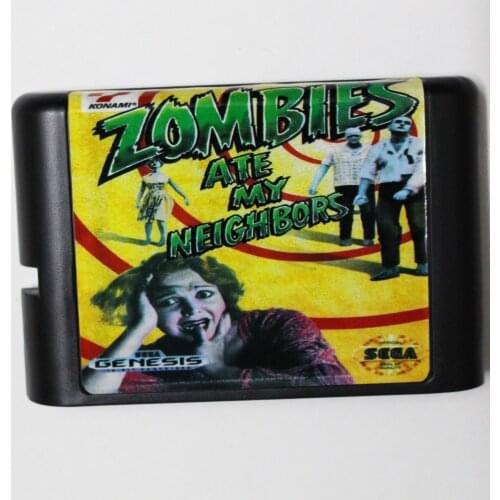Zombies Ate My Neighbors 16 bit MD Game Card For Sega Mega Drive For Genesis