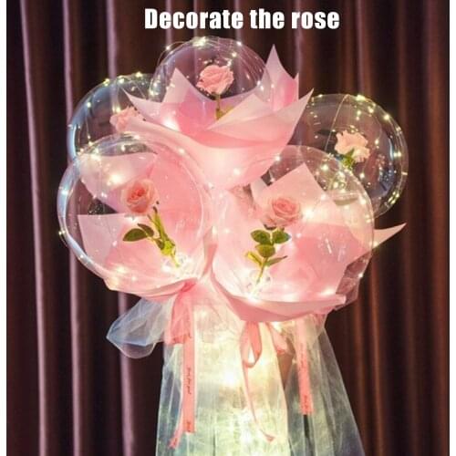Декор комнаты The Most Romantic Mothers Day Gift LED Luminous Balloon Rose Bouquet Home Wedding Party Festival Decor