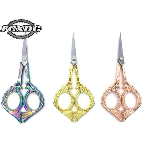 Hot Sale Gold Sewing Thread Scissors Sharp Stainless Steel Antique Scissors for Needlework and Handicrafts Cross Stitch Scissors