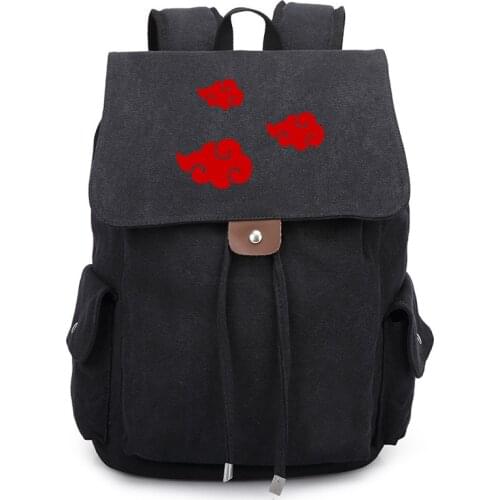 Anime Nuruto Cosplay Unisex Canvas Backpack Cartoon School Students Bag Teenagers Laptop Travel Rucksack Fashion Outdoor Gifts