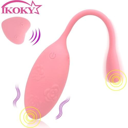 IKOKY Wireless Remote Control 8 Speed Sex Toys For Women Erotic G Spot Vibrator Vaginal Ball Vibrating Eggs Clit Stimulator