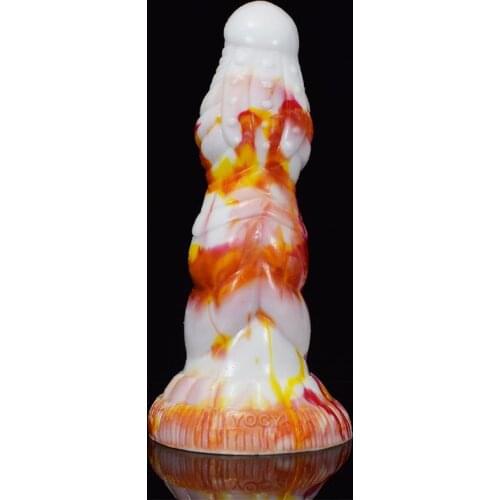 Simulation Dildo Colorful Penis Anal Sex Toy Adults Product Dildos with Suction Cup Fantasy Dildos Masturbater Anal Knotted Toys