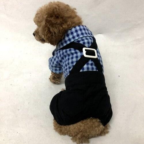 Dog Wedding Suit Jumpsuit Overalls Boy Dog Clothes Male Pet Clothing Tuxedo Poodle Bichon Pomeranian Schnauzer Corgi Pet Outfit