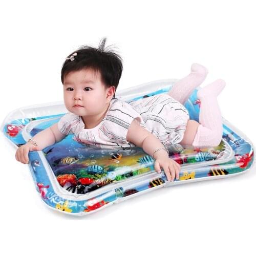 PVC Baby Inflatable Water Play Mat Tummy Time Baby Toddler Fun Tummy Time Mat Child Play Center baby infant play mat baby toys
