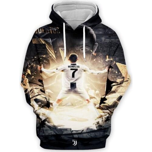 Tessffel Cristiano Ronaldo Athlete Fitness Sportsman Men/Women NewFashion Streetwear 3DPrint Zip/Hoodies/Sweatshirts/Jacket N-1