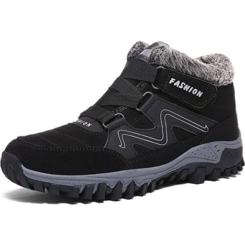 MenS Winter Sneakers Hiking Ankle Boots For Men Snow Boots Warm Push Inside Casual Winter Shoes Safty Work Shoes Mans Footwear