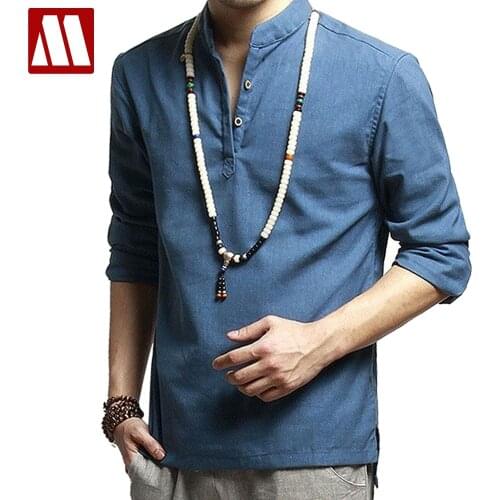 Мужские льняные рубашки MYDBSH China At AliExpress