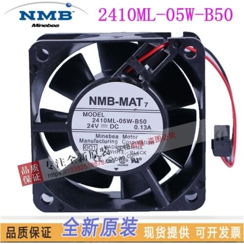 NEW NMB-MAT NMB 2410ML-05W-B50 6025 DC24V 0.13A frequency cooling fan