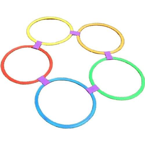 Factory wholesale high quality PE material jump grid for kid game Parent-child interaction jumping grid soccer training set