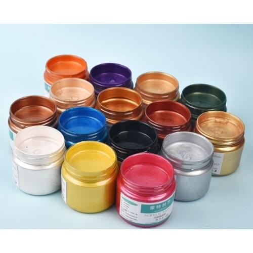 100ml Metallic Pearl Acrylic Paint Gold Silver Resin Pigments For DIY UV Epoxy Resin Crafts Jewelry Making Accessories