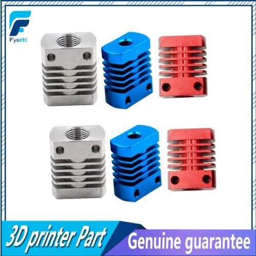 2pcs Red/Blue/Silver MK10 V6 Heat Sink Radiator Fit 22mm Cooling Fan Aluminum Fins With Size 27x22x12mm Hot For CR8/CR10