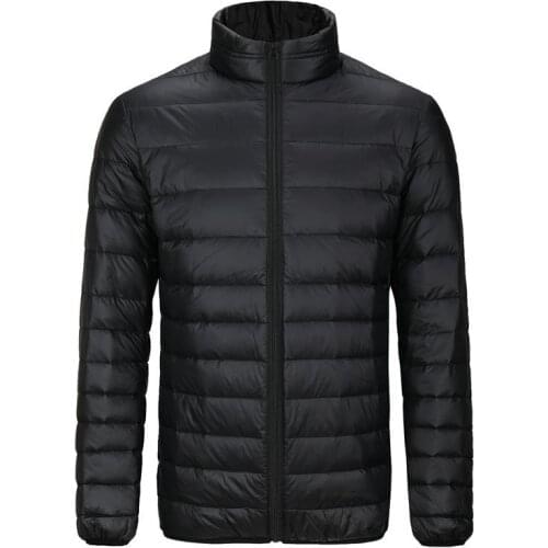 Plus Size 7XL 6XL Mens Warm Jackets Lightweight Packable Down Jacket Water and Wind-Resistant Breathable 7 Color Coat;ZA427