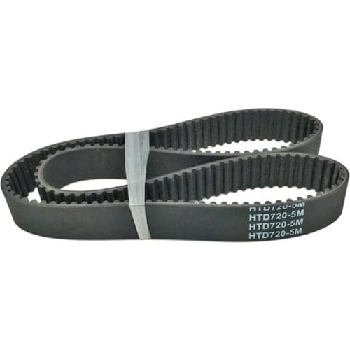 HTD740-5M HTD745-5M HTD720-5M HTD725-5M HTD730-5M HTD735-5M HTD750-5M HTD755-5M Rubber Timing Belt Black 1PC