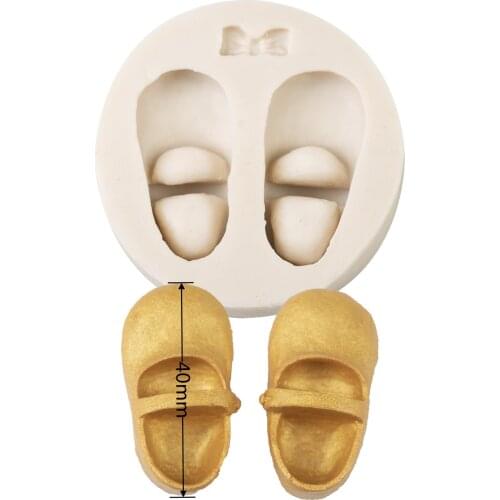 Bow Silicone Baking Mold Fondant Molds Shoes Chocolate Gumpaste Mold Cake Decoration Tools Polymer Clay Candy Moulds