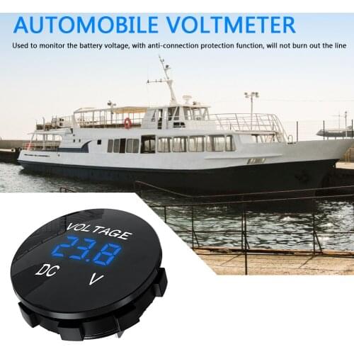 D3 Universal Car UTV ATV Voltage Meter with LED Display Auto Truck Refit Accessories Digital Panel Voltmeter