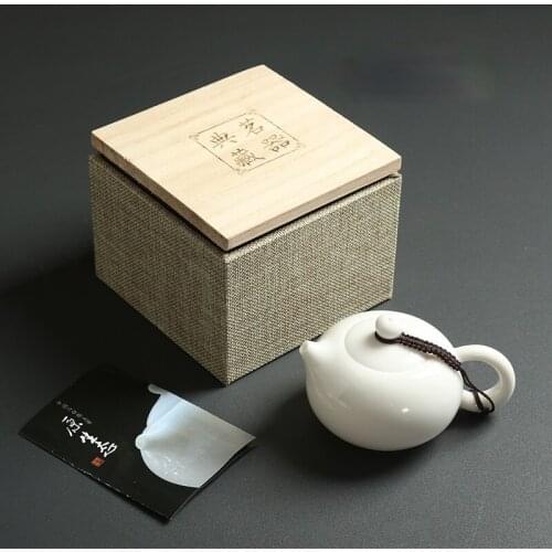 Vintage Teapot White Porcelain Green Tea Products Infuser Teapots Puer Premium Mi Box Tetera Ceramica Kitchen Supplies EH60TP