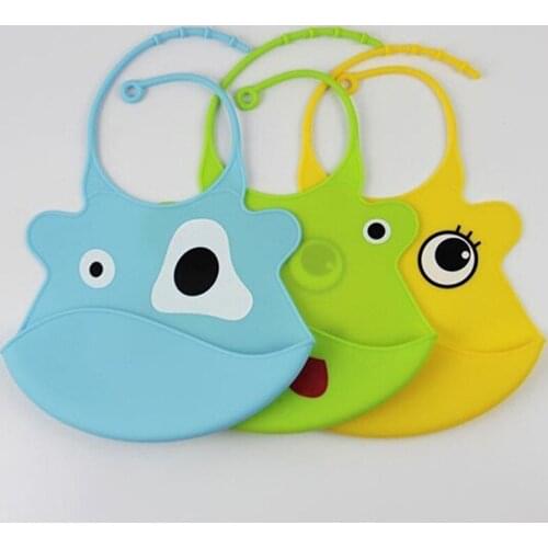 Waterproof New Design Baby Bibs Waterproof Silicone Feeding Baby Saliva Towel Wholesale Newborn Cartoon Aprons Baby Bibs