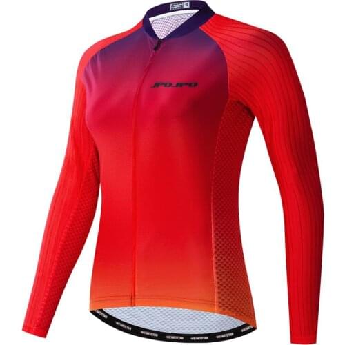 Womens Long Sleeve Cycling Shirt Lady Lightweight Sport Riding Clothing Mountain Mtb Bicycle Clothes Team Bike Jacket design