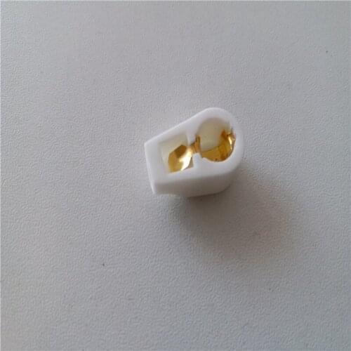 10pcs Tube Caps Ceramic shield caps 6.3mm electron tube plate caps golden foot for EF37 EF39 12E1 MCVG