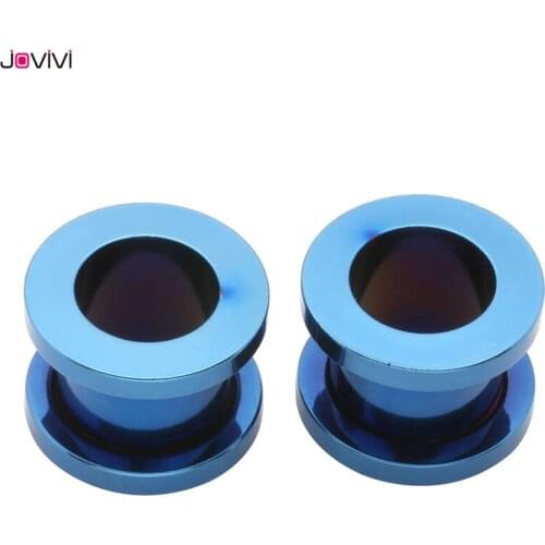 JOVIVI Stainless Steel Ear Expander Screw Flesh Tunnels Tunnel Plug Gauge Ear Expanders Ear Piercing Jewelry 2pcs 10MM-16MM