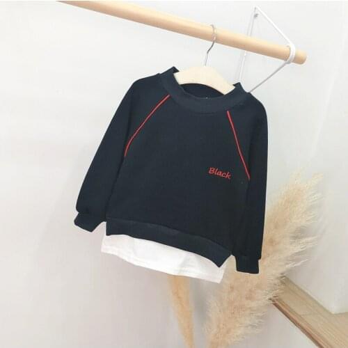 2019 Winter Casual Letter Clothes Solid Long Sleeve Sweatshirt For Girls High Quality Fashion Childrens Sweatshirt