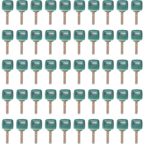 50pc For Clark/Michigan For Volvo Laser Cut Heavy Equipment Ignition Starter Key