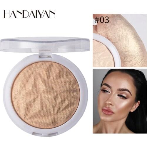 6 Colors New Highlighter Powder Palette High Gloss Shimmer Makeup Cosmetic Long Lasting Highlighter Shimmering Powders P0006
