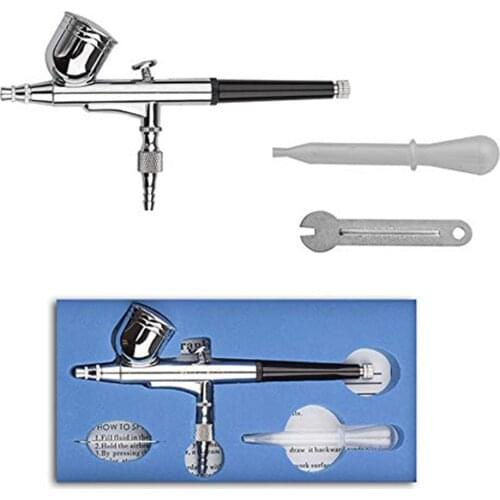 Dual Action Feed Airbrush 0.3MM Nozzles 7CC Cup Gravity Air-Brush Spray Gun Kit for Makeup Nail Art Air Nail Gun Set Compressor